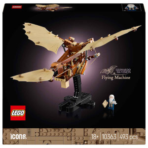 LEGO Icons Leonardo da Vinci’nin Uçan Makinesi 10363 - Tarih Seven Yetişkinler için Dekoratif Model Yapım Seti (493 Parça)