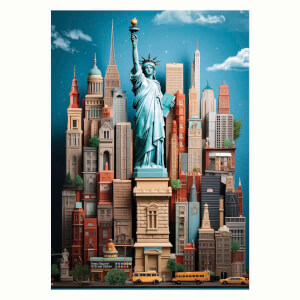 1500 Parça Puzzle: New York