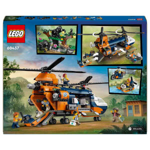 LEGO City Orman Kaşifinin Helikopteri Kamp Yerinde 60437 - 8 Yaş ve Üzeri Çocuklar için Yaratıcı Oyuncak Yapım Seti (881 Parça)