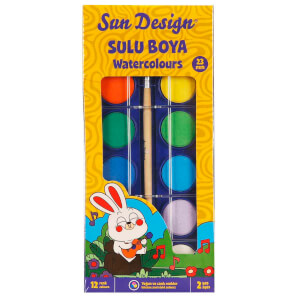 Sun Design Sulu Boya 12 Renk 4995