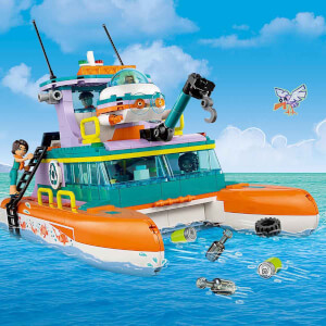 LEGO Friends Deniz Kurtarma Teknesi 41734 - Yaratıcı Oyunları ve Deniz Canlıları Hikayelerini Seven 7 Yaş ve Üzeri Çocuklar için Yaratıcı Oyuncak Yapım Seti (717 Parça)