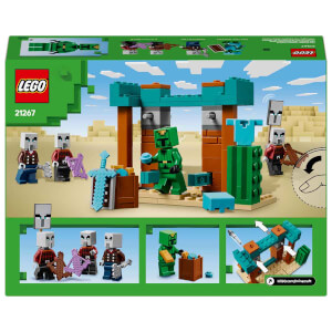 LEGO Minecraft Serseri Köylü Çöl Devriyesi 21267 - 7 Yaş ve Üzeri Macera Oyunları Seven Çocuklar için Minecraft Karakolu Yaratıcı Oyuncak Yapım Seti (105 Parça)