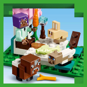 LEGO® Minecraft® Hayvan Barınağı 21253 - 7 Yaş ve Üzeri Macera Oyunları Yedi Çocuk İçin 6 Adet Minecraft Hayvan Figürü İçeren Yaratıcı Oyuncak Yapım Seti (206 Parça)