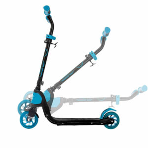 Evo 2 Tekerlekli Katlanabilir Light Speed Işıklı Mavi Scooter 