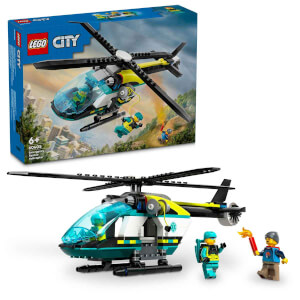 LEGO® City Acil Kurtarma Helikopteri 60405 - 6 Yaş ve Üzeri Çocuklar için Helikopter İçeren Yaratıcı Oyuncak Yapım Seti (226 Parça)