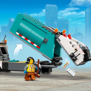 LEGO City Geri Dönüşüm Kamyonu 60386 - 5 Yaş ve Üzeri Çocuklar için Oyuncak Yapım Seti (261 Parça)