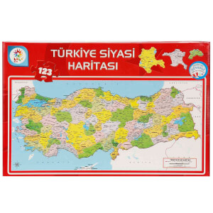 123 Parça Puzzle: Türkiye Siyasi Haritası