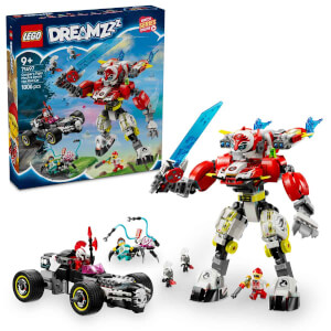 LEGO DREAMZzz Cooper’ın Kaplan Robotu ve Zero’nun Hot Rod Arabası 71497 - 9 Yaş ve Üzeri Çocuklar için Yaratıcı Oyuncak Araç Yapım Seti (1006 Parça)