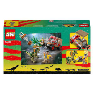 LEGO® Jurassic Park Dilophosaurus Pususu 76958 - 6 Yaş ve Üzeri Çocuklar için Yaratıcı Oyuncak Dinozor Yapım Seti (211 Parça)