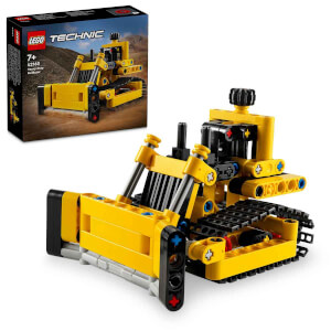 LEGO® Technic Ağır İş Buldozeri 42163 - 7 Yaş ve Üzeri Çocuklar için İnşaat Aracı İçerek Koleksiyonluk Yaratıcı Oyuncak Model Yapım Seti (195 Parça)