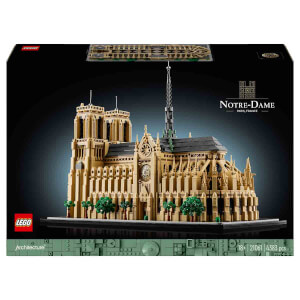 LEGO Architecture Mimari Simgeler Koleksiyonu: Notre Dame Katedrali 21061 - Seyahat, Mimari ve Tarih Meraklısı Yetişkinler İçin Koleksiyonluk ve Sergilenebilir Model Yapım Seti (4383 Parça)