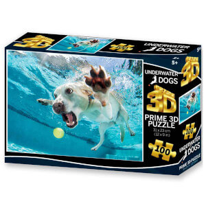 Prime 3D 100 Parça 3D Puzzle: Su Altında Köpek 