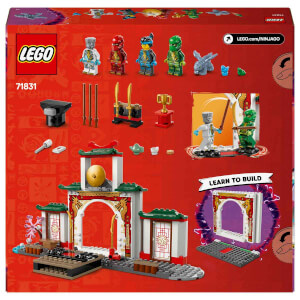 LEGO NINJAGO Ninja Spinjitzu Tapınağı 71831 - 4 Yaş ve Üzeri Çocuklar için 4 Minifigür ve Ejderha Modeli İçeren Yaratıcı Oyuncak Yapım Seti (158 Parça)