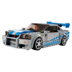 LEGO Speed Champions Daha Hızlı Daha Öfkeli Nissan Skyline GT-R (R34) 76917 - 9 Yaş ve Üzeri Çocuklar için Yarış Arabası Modeli İçeren Koleksiyonluk ve Sergilenebilir Yaratıcı Oyuncak Model Yapım Seti (319 Parça)