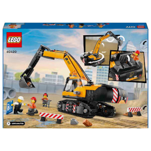 LEGO City Sarı İnşaat Ekskavatörü 60420 - 8 Yaş ve Üzeri Araçları Seven Çocuklar için Yaratıcı Oyuncak Yapım Seti (633 Parça)