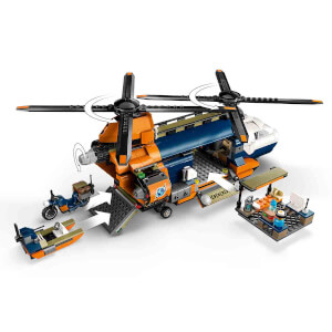 LEGO City Orman Kaşifinin Helikopteri Kamp Yerinde 60437 - 8 Yaş ve Üzeri Çocuklar için Yaratıcı Oyuncak Yapım Seti (881 Parça)