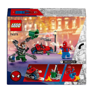 LEGO® Marvel Motosiklet Takibi: Örümcek Adam Doktor Oktopus'a Karşı 76275 - 6 Yaş ve Üzeri Süper Kahraman Seven Çocuklar için Yaratıcı Oyuncak Yapım Seti (77 Parça)