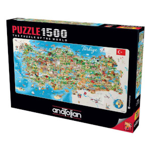 1500 Parça Puzzle: Türkiye Haritası