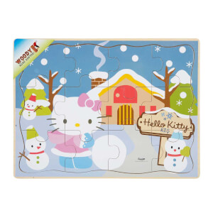 Hello Kitty Mevsimler Ahşap Puzzle
