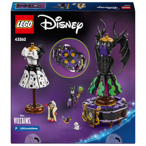 LEGO Disney Kötüleri Malefiz'in ve Cruella De Vil'in Elbiseleri 43262 - 9 Yaş ve Üzeri Çocuklar için Yaratıcı Oyuncak Yapım Seti (524 Parça)