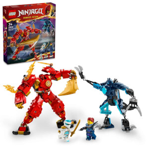 LEGO® NINJAGO® Kai'nin Ateş Elementi Robotu 71808 - 7 Yaş ve Üzeri Çocuklar için Ninja Figürü İçeren Yaratıcı Oyuncak Yapım Seti (322 Parça)