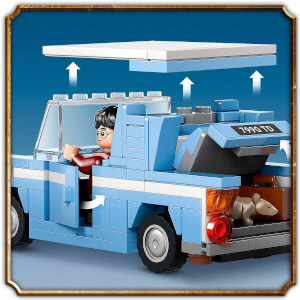 LEGO Harry Potter Uçan Ford Anglia 76424 - 7 Yaş ve Üzeri Harry Potter Hayranları için Harry Potter ve Ron Weasley Minifigürü İçeren Koleksiyonluk Yaratıcı Oyuncak Yapım Seti (165 Parça)