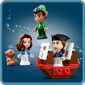 LEGO® | Disney Peter Pan ve Wendy'nin Hikaye Kitabı Macerası 43220 - 5 Yaş ve Üzeri Çocuklar için Yaratıcı Oyuncak Yapım Seti (111 Parça)