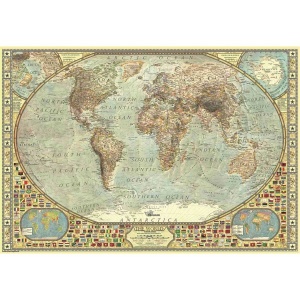 2000 Parça Puzzle : Dünya Haritası 