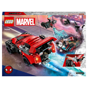 LEGO® Marvel Miles Morales Morbius’a Karşı 76244 - 7 Yaş ve Üzeri için Minifigür ve Araba İçeren Örümcek Adamlı Oyuncak Yapım Seti (220 Parça)