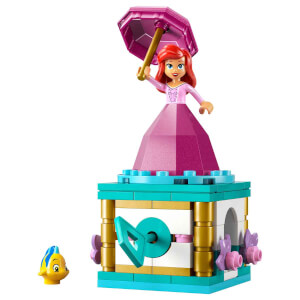 LEGO Disney Princess Dönen Ariel 43259 - 5 Yaş ve Üzeri Prenses Seven Çocuklar için Mini Bebek Figürü İçeren Yaratıcı Oyuncak Yapım Seti (93 Parça)