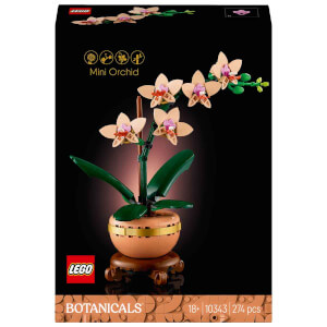 LEGO Botanicals Mini Orkide 10343 - Yetişkinler için Dekoratif Çiçek Yapım Seti (274 Parça)