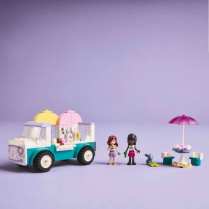 LEGO Friends Heartlake City Dondurma Kamyonu 42644 - 4 Yaş ve Üzeri Çocuklar için Mini Bebek İçeren Yaratıcı Oyuncak Yapım Seti (92 Parça)