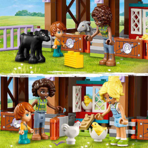 LEGO® Friends Çiftlik Hayvanı Barınağı 42617 - 6 Yaş ve Üzeri Çocuklar için 8 Figür İçeren Yaratıcı Oyuncak Yapım Seti (489 Parça)