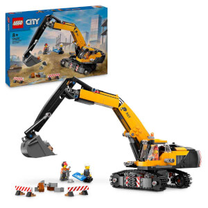 LEGO City Sarı İnşaat Ekskavatörü 60420 - 8 Yaş ve Üzeri Araçları Seven Çocuklar için Yaratıcı Oyuncak Yapım Seti (633 Parça)