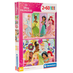 2 x 60 Parça Supercolor Puzzle: Disney Princess | Toyzz Shop