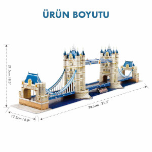 120 Parça 3D Puzzle: National Geographic Tower Bridge