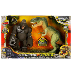 Primal Clash Goril ve T-Rex 2’li Figür Seti