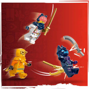 LEGO NINJAGO Genç Ejderha Riyu 71810 - 6 Yaş ve Üzeri Çocuklar için 3 Ninja Minifigürü İçeren Yaratıcı Oyuncak Yapım Seti (132 Parça)