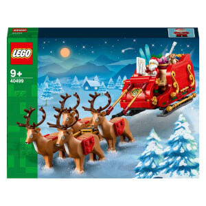 LEGO Noel Baba’nın Kızağı 40499 – 9 Yaş ve Üzeri Çocuklar için Minifigür ve Ren Geyiği Figürleri İçeren Yaratıcı Oyuncak Yapım Seti (343 Parça)