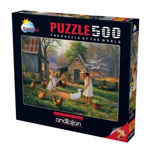 500 Parça Puzzle : Çiftlikte Akşamüstü