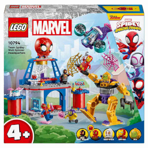 LEGO 4+ Spidey Takımı Ağ Örücü Karargahı 10794 - 4 Yaş ve Üzeri Çocuklar için 5 Minifigür İçeren Yaratıcı Oyuncak Yapım Seti (193 Parça)