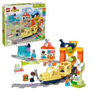 LEGO DUPLO Kasabası Büyük İnteraktif Mahalle Treni 10428 -3 Yaş ve Üzeri Çocuklar İçin Eğitici Oyuncak Yapım Seti (103 Parça)