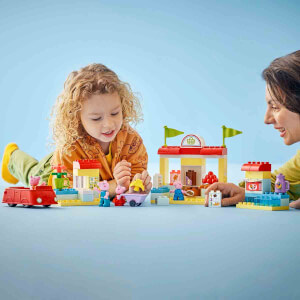 LEGO DUPLO Peppa Pig Süpermarket 10434 - 2 Yaş ve Üzeri Çocuklar için Peppa Pig Minifigürü İçeren Eğitici Oyuncak Yapım Seti (70 Parça)