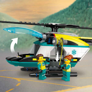 LEGO® City Acil Kurtarma Helikopteri 60405 - 6 Yaş ve Üzeri Çocuklar için Helikopter İçeren Yaratıcı Oyuncak Yapım Seti (226 Parça)