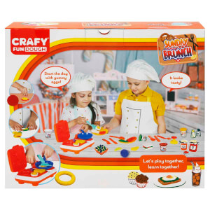 Crafy Pazar Kahvaltısı Oyun Hamuru Seti 300 g 23 Parça