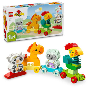 LEGO DUPLO İlk Hayvan Trenim 10412 - 1 Buçuk Yaş ve Üzeri Çocuklar için Tekerlekli Oyuncak Tren İçeren Eğitici Yapım Seti (19 Parça)