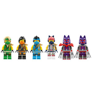 LEGO NINJAGO Ninja Ekibi Kombo Araç 71820 – 9 Yaş ve Üzeri İçin Planör, Yarış Arabası ve 2 Motosiklet İçeren 4’ü 1 Arada Yaratıcı Oyuncak Yapım Seti (576 Parça)