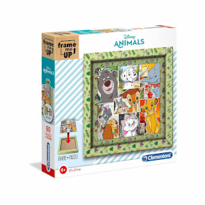 60 Parça Frame Puzzle: Disney Animal Friends