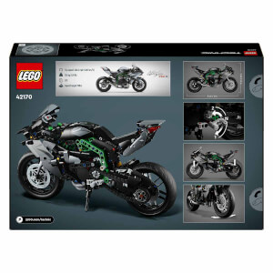 LEGO Technic Kawasaki Ninja H2R Motosiklet 42170 - 10 Yaş ve Üzeri Çocuklar için Koleksiyonluk Yaratıcı Oyuncak Model Yapım Seti (643 Parça)