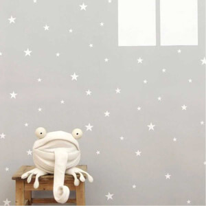 BugyBagy Beyaz Duvar Sticker Yıldız Yağmuru 200 Adet